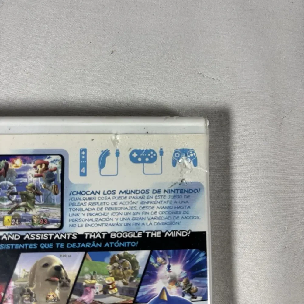 Super Smash Bros Brawl Nintendo Wii Case & Manual Only No Disc